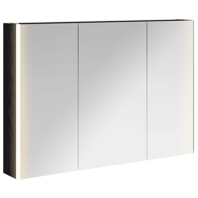 Szafka z lustrem do łazienki Czarny Dąb 103,5 x 15,5 x 70 cm