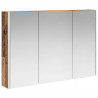 Szafka z lustrem do łazienki Stare drewno 103,5 x 15,5 x 70 cm