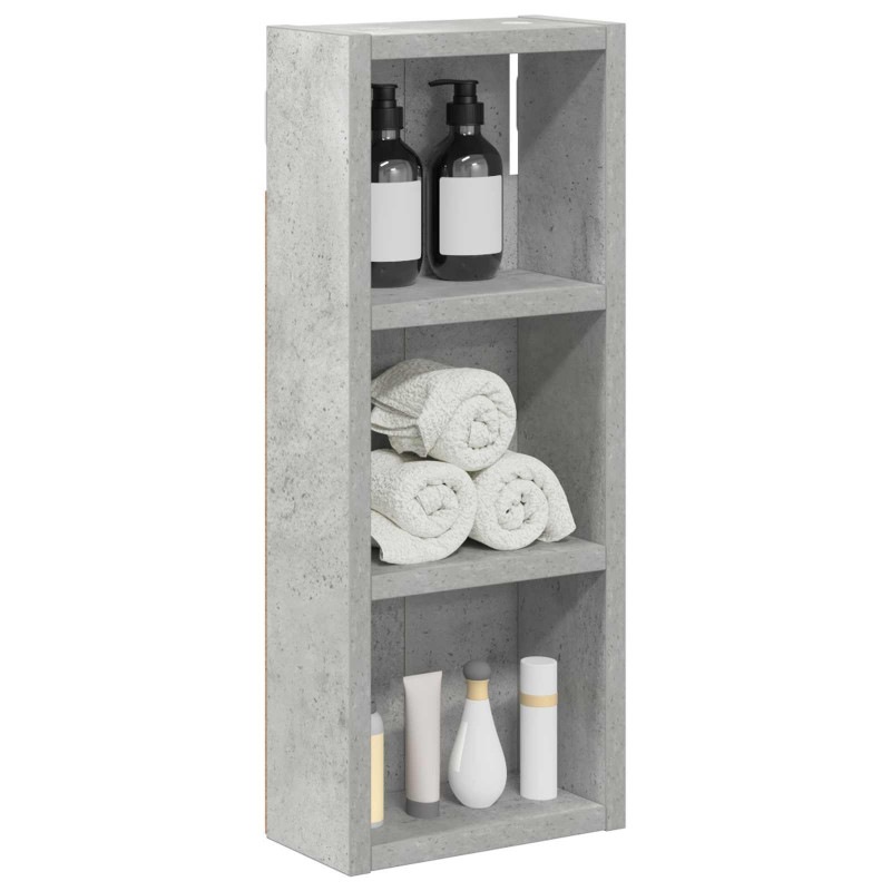 Szafka ścienna łazienkowa Betonowy Szary 20 x 10 x 50 cm
