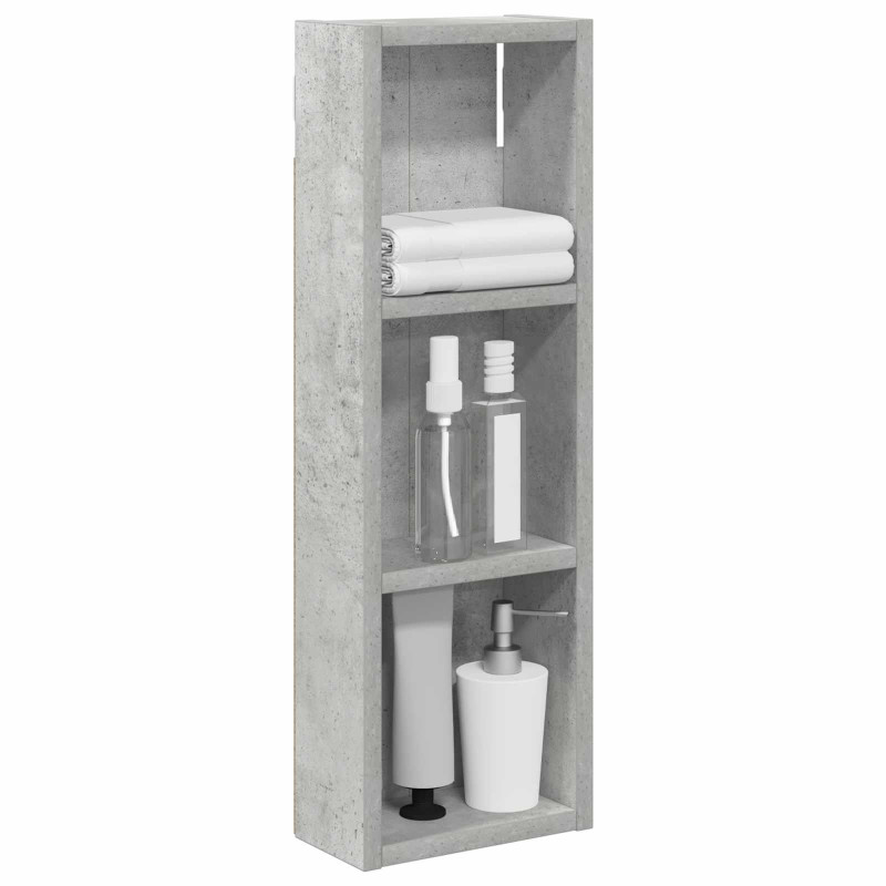 Szafka ścienna łazienkowa Betonowy Szary 20 x 10 x 60,5 cm