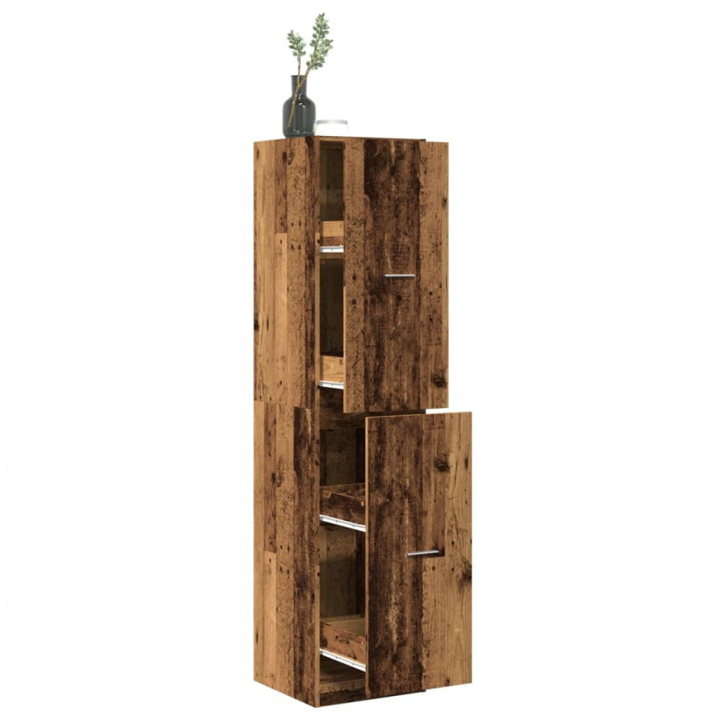 Szafka apteczna, stare drewno, 40x41x174,5 cm