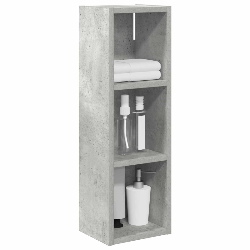 Szafka ścienna łazienkowa Betonowy Szary 20 x 16 x 62,5 cm