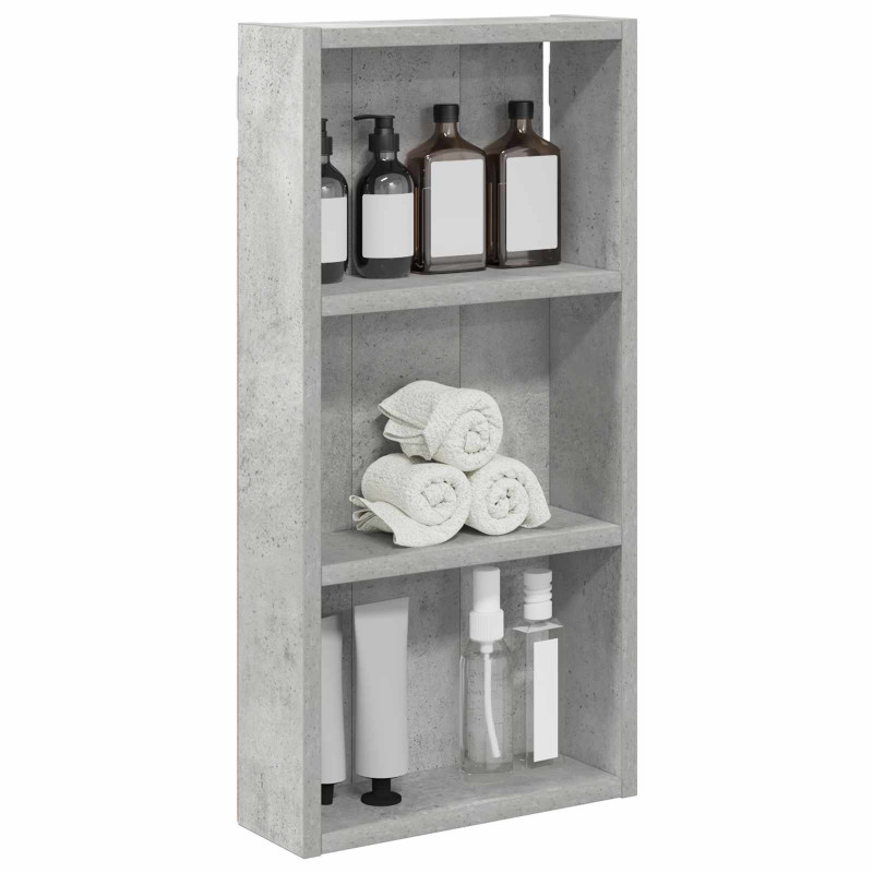 Szafka ścienna łazienkowa Betonowy Szary 30 x 10 x 60,5 cm