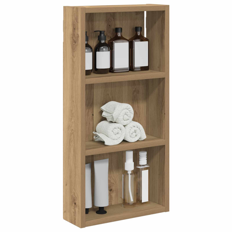Szafka ścienna łazienkowa Dąb rzemieślniczy 30 x 10 x 60,5 cm