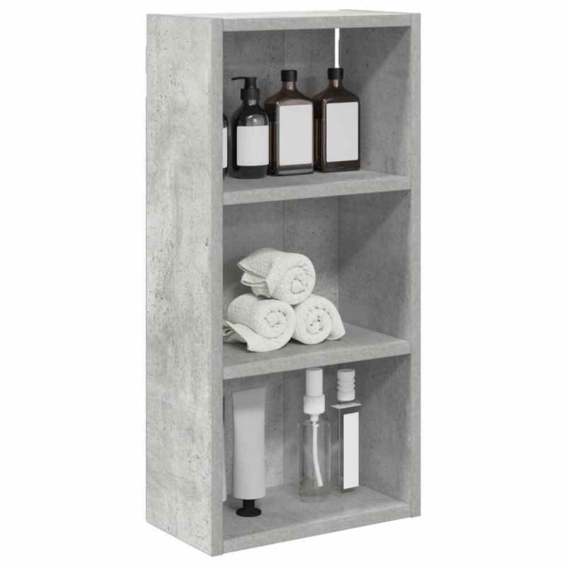 Szafka ścienna łazienkowa Betonowy Szary 30 x 16 x 62,5 cm