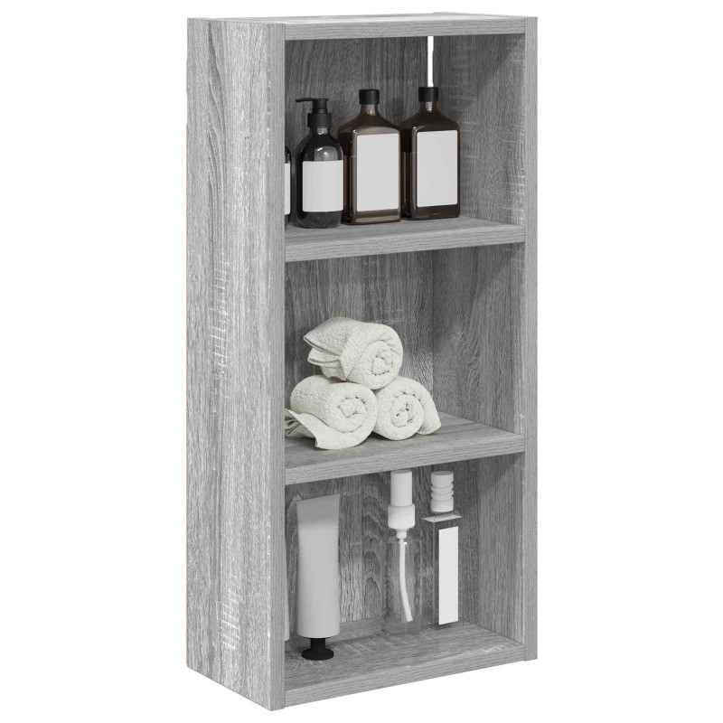 Szafka ścienna łazienkowa Szary Sonoma 30 x 16 x 62,5 cm