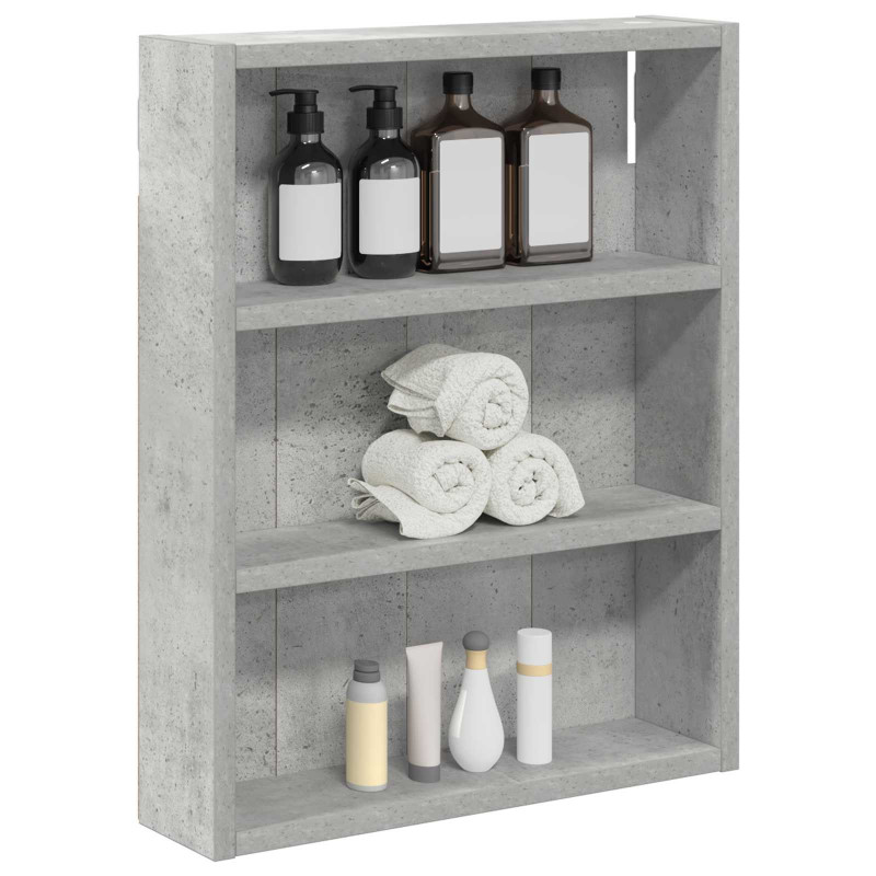 Szafka ścienna łazienkowa Betonowy Szary 40 x 10 x 50 cm