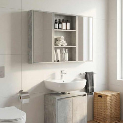 Szafka ścienna łazienkowa Betonowy Szary 40 x 10 x 60,5 cm