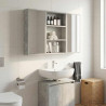 Szafka ścienna łazienkowa Betonowy Szary 40 x 10 x 60,5 cm