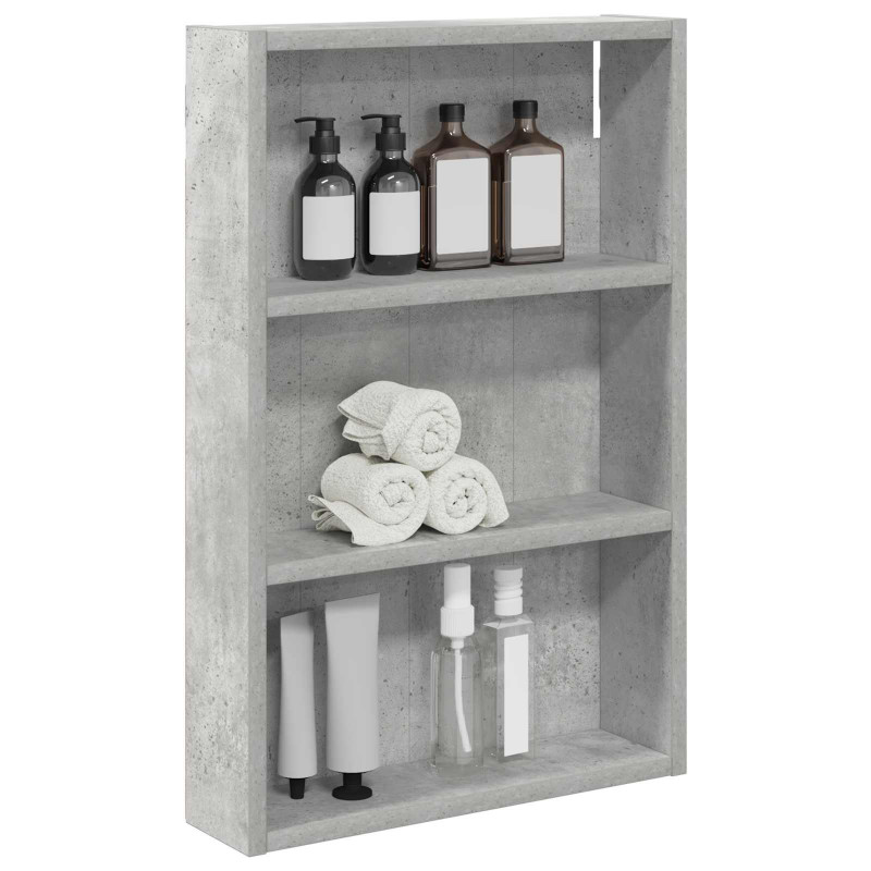Szafka ścienna łazienkowa Betonowy Szary 40 x 10 x 60,5 cm