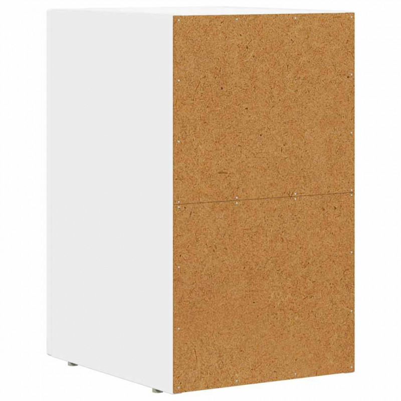 Stolik nocny Biały 29,5 x 35 x 50 cm Materiał drewnopochodny