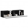 Szafka pod telewizor 2 pcs Czarny 60 x 31 x 29,5 cm