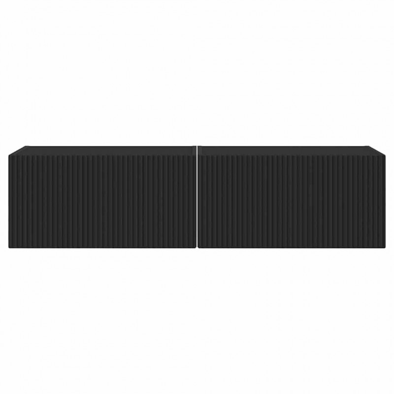 Szafka pod telewizor 2 pcs Czarny 60 x 31 x 29,5 cm