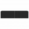 Szafka pod telewizor 2 pcs Czarny 60 x 31 x 29,5 cm