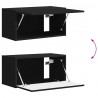 Szafka pod telewizor 2 pcs Czarny 60 x 31 x 29,5 cm