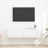 Szafka pod telewizor 2 pcs Błyszcząca biel 60 x 31 x 29,5 cm