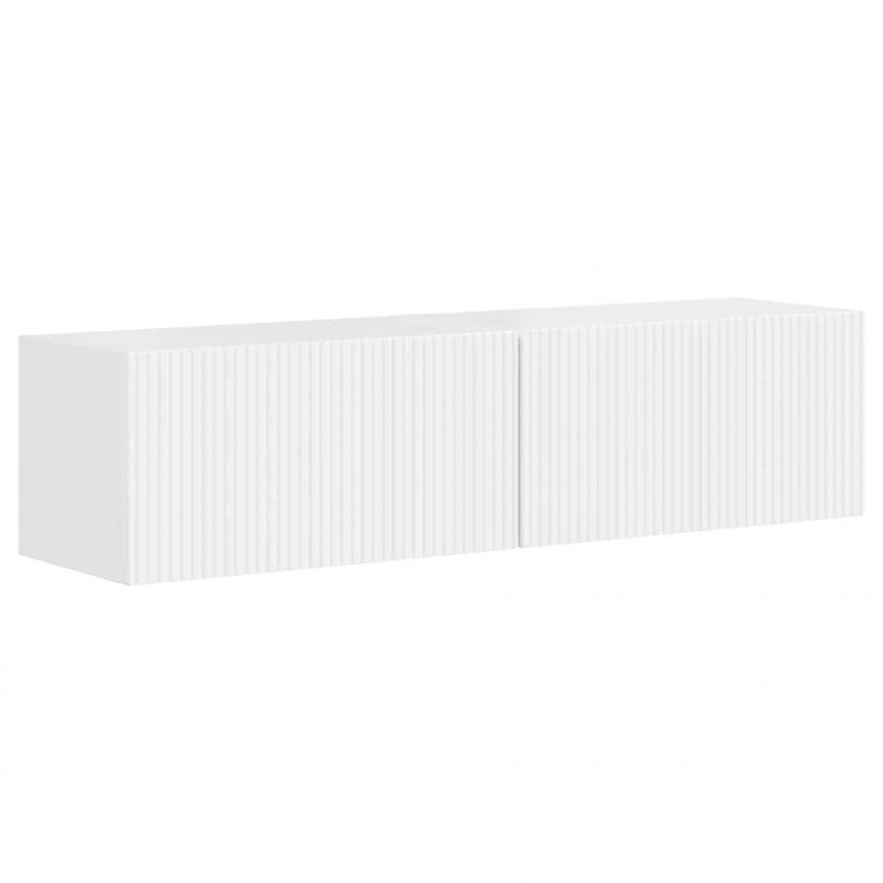 Szafka pod telewizor 2 pcs Błyszcząca biel 60 x 31 x 29,5 cm
