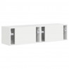 Szafka pod telewizor 2 pcs Błyszcząca biel 60 x 31 x 29,5 cm