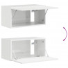 Szafka pod telewizor 2 pcs Błyszcząca biel 60 x 31 x 29,5 cm