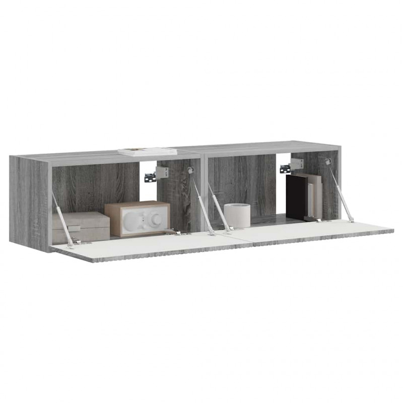 Szafka pod telewizor 2 pcs Szary Sonoma 60 x 31 x 29,5 cm