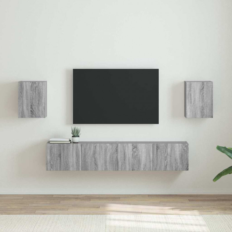 Szafka pod telewizor 2 pcs Szary Sonoma 30 x 31 x 40 cm