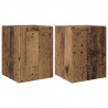 Szafka pod telewizor 2 pcs Stare drewno 30 x 31 x 40 cm