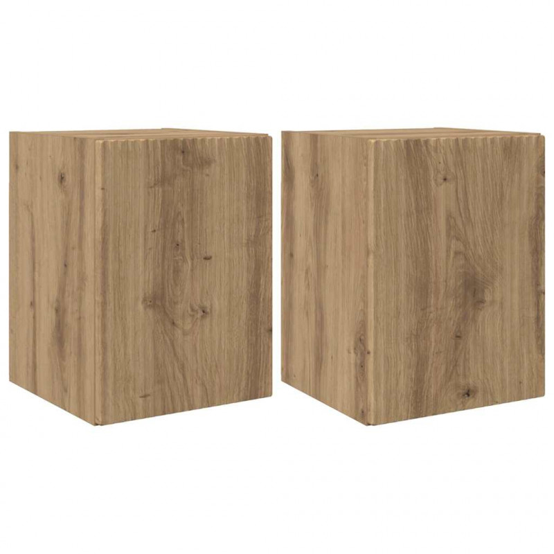 Szafka pod telewizor 2 pcs Dąb rzemieślniczy 30 x 31 x 40 cm
