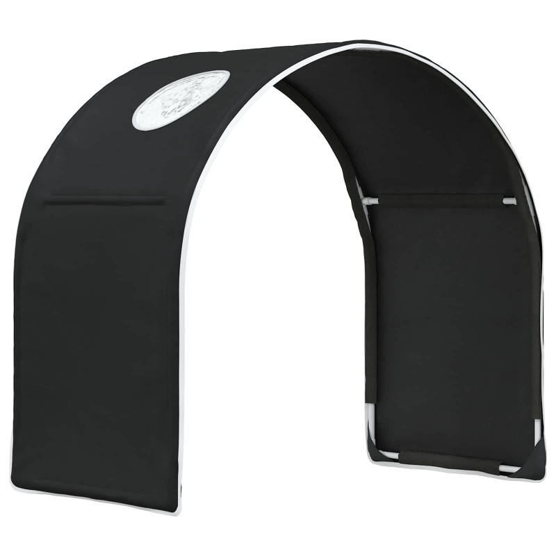 Tunel do łóżka 2 pcs Czarny 211 x 52,5 x 2 cm Poliester