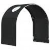 Tunel do łóżka 2 pcs Czarny 211 x 52,5 x 2 cm Poliester