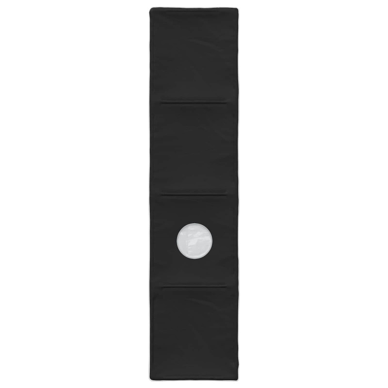 Tunel do łóżka 2 pcs Czarny 211 x 52,5 x 2 cm Poliester