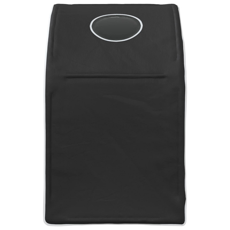 Tunel do łóżka 2 pcs Czarny 211 x 52,5 x 2 cm Poliester