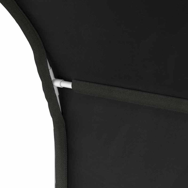 Tunel do łóżka 2 pcs Czarny 211 x 52,5 x 2 cm Poliester