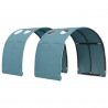 Tunel do łóżka 2 pcs Jasnoniebieski 211 x 67.5 x 2 cm Poliester