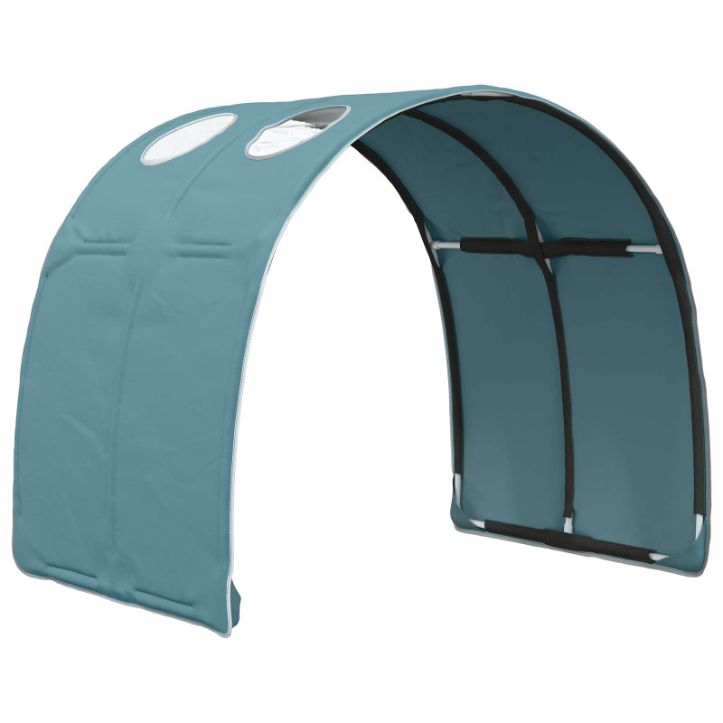 Tunel do łóżka 2 pcs Jasnoniebieski 211 x 67.5 x 2 cm Poliester