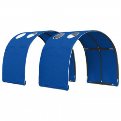 Tunel do łóżka 2 pcs Niebieski 211 x 67.5 x 2 cm Poliester