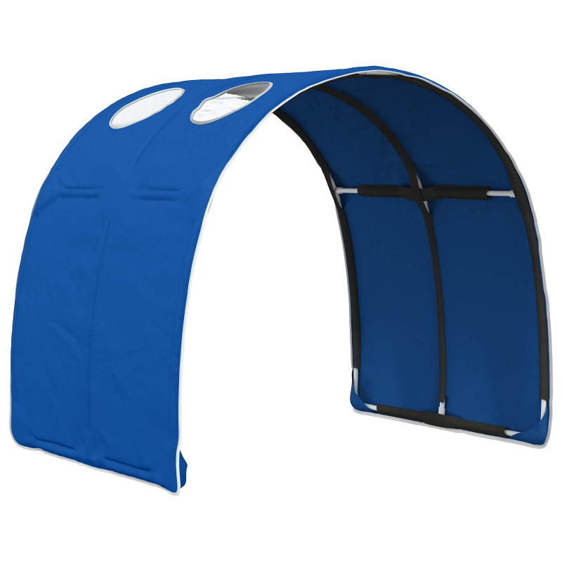 Tunel do łóżka 2 pcs Niebieski 211 x 67.5 x 2 cm Poliester
