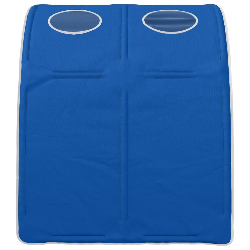 Tunel do łóżka 2 pcs Niebieski 211 x 67.5 x 2 cm Poliester