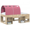 Tunel do łóżka 2 pcs Różowy 211 x 67.5 x 2 cm Poliester