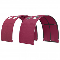 Tunel do łóżka 2 pcs Czerwony 211 x 67.5 x 2 cm Poliester