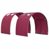 Tunel do łóżka 2 pcs Czerwony 211 x 67.5 x 2 cm Poliester