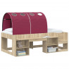 Tunel do łóżka 2 pcs Czerwony 211 x 67.5 x 2 cm Poliester