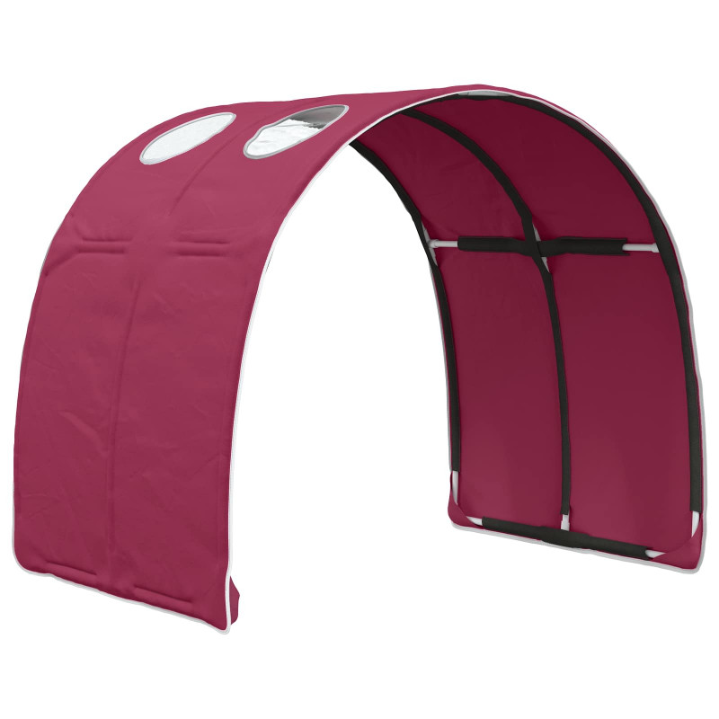 Tunel do łóżka 2 pcs Czerwony 211 x 67.5 x 2 cm Poliester