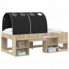 Tunel do łóżka 2 pcs Czarny 211 x 67.5 x 2 cm Poliester