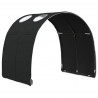 Tunel do łóżka 2 pcs Czarny 211 x 67.5 x 2 cm Poliester