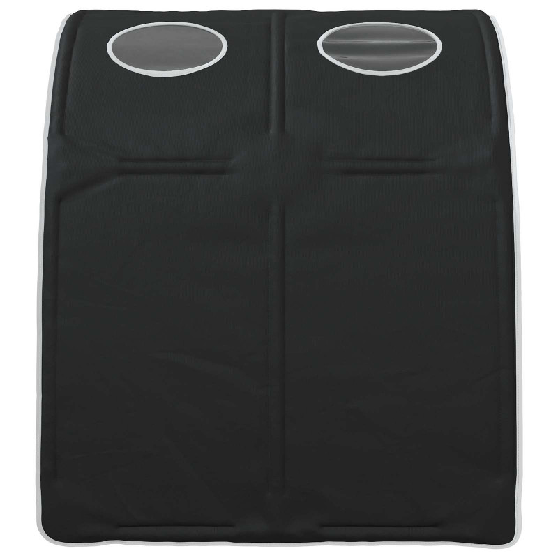 Tunel do łóżka 2 pcs Czarny 211 x 67.5 x 2 cm Poliester