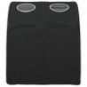 Tunel do łóżka 2 pcs Czarny 211 x 67.5 x 2 cm Poliester