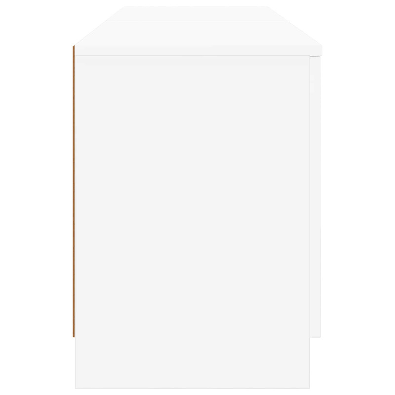 Szafka pod łóżko z przechowywaniem 2 pcs Biały 66 x 35 x 48 cm