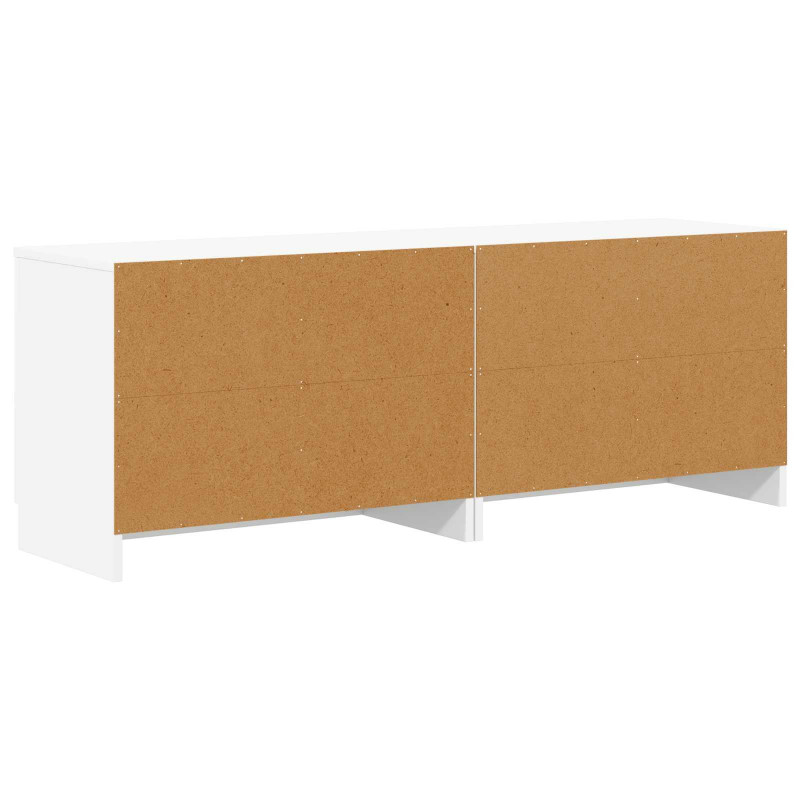 Szafka pod łóżko z przechowywaniem 2 pcs Biały 66 x 35 x 48 cm