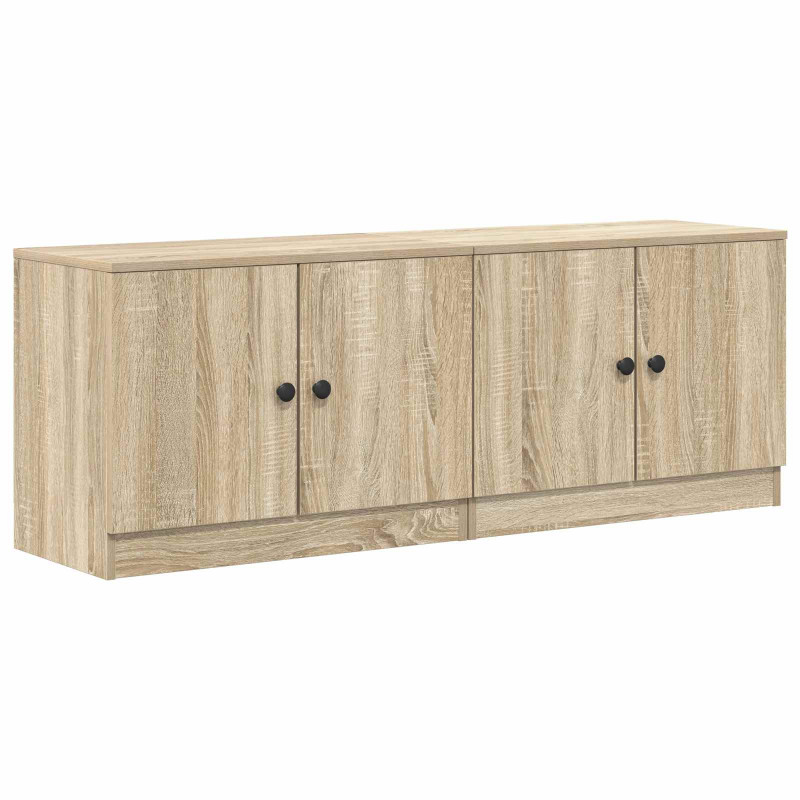 Szafka pod łóżko z drzwiami 2 pcs Dąb Sonoma 66 x 35 x 48 cm