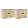 Szafka pod łóżko z drzwiami 2 pcs Dąb Sonoma 66 x 35 x 48 cm